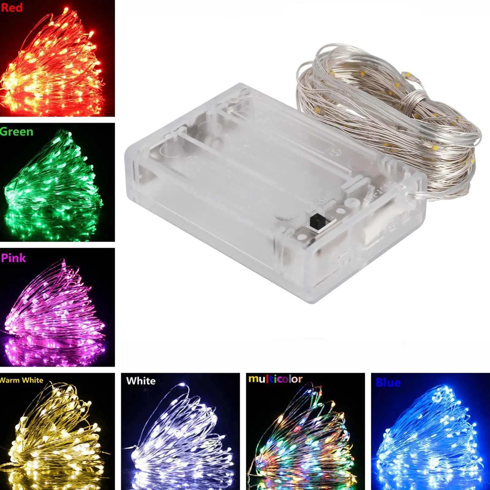 10Pcs 9 Colors Fairy Lights Copper Wire 1m LED String Light Battery Powered For Christmas Wedding Party Bedroom Indoor Decor
10Pcs 9 Colors Fairy Lights Copper Wire 1m LED String Light Battery Powered For Christmas Wedding Party Bedroom Indoor Decor