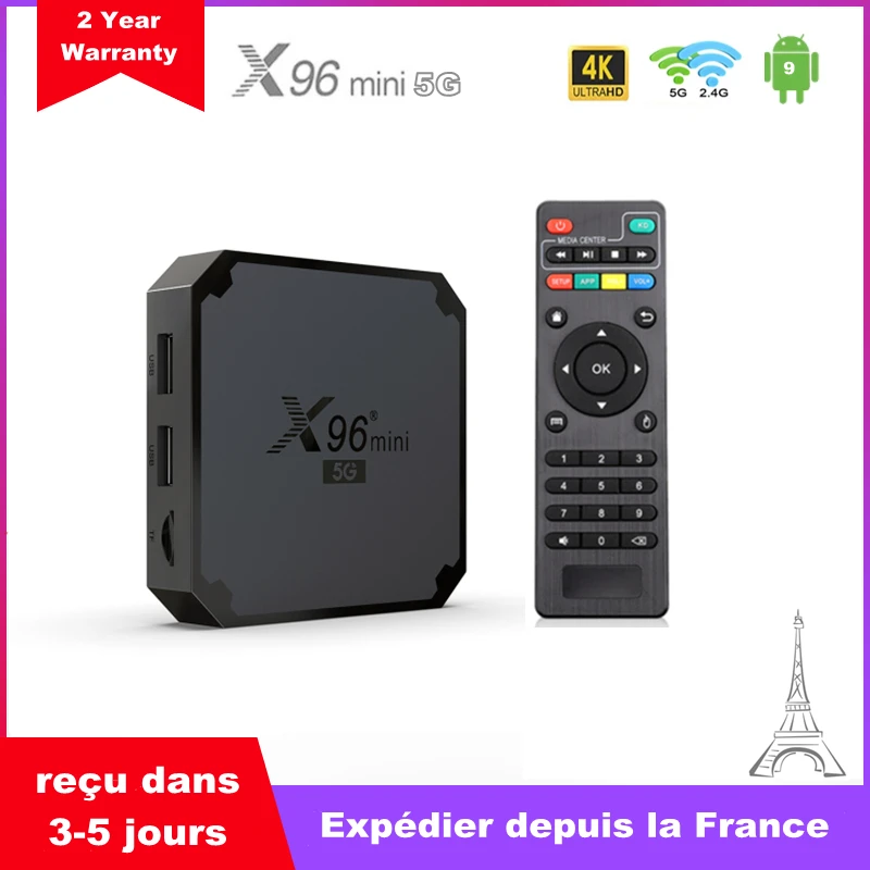 IP-ТВ-приставка X96 Mini 5G, Android TV Box 9,0 Amlogic S905W4, 1 ГБ, 8 ГБ, 2 ГБ, 16 ГБ, M3U, smart ip TV, медиаплеер, доставка из Франции
IP-ТВ-приставка X96 Mini 5G, Android TV Box 9,0 Amlogic S905W4, 1 ГБ, 8 ГБ, 2 ГБ, 16 ГБ, M3U, smart ip TV, медиаплеер, доставка из Франции