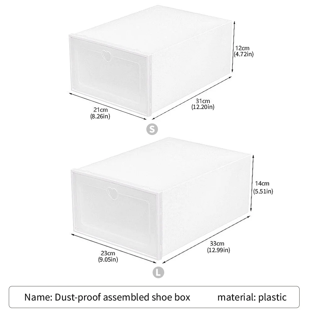 Plastic Transparent Shoe Box Clamshell Stackable Shoe Rack Drawer Storage Box Dustproof And Waterproof Combined Shoe Cabinet
Plastic Transparent Shoe Box Clamshell Stackable Shoe Rack Drawer Storage Box Dustproof And Waterproof Combined Shoe Cabinet
