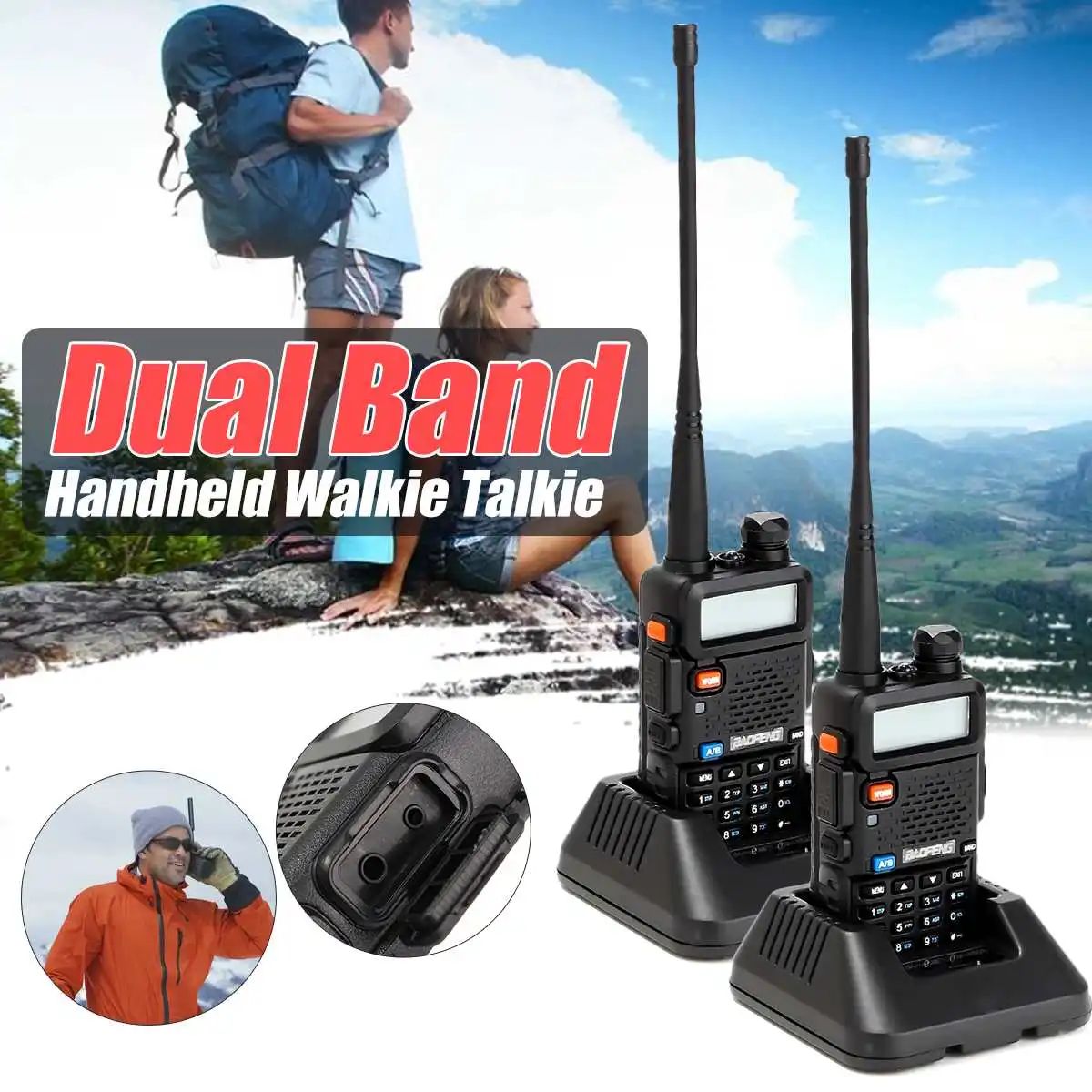 Baofeng UV-5R Walkie Talkie UV 5R 5W High Power Amateur Ham CB Radio Station UV Dual Band Transceiver Walkie Talkie EU US Stock
Baofeng UV-5R Walkie Talkie UV 5R 5W High Power Amateur Ham CB Radio Station UV Dual Band Transceiver Walkie Talkie EU US Stock
