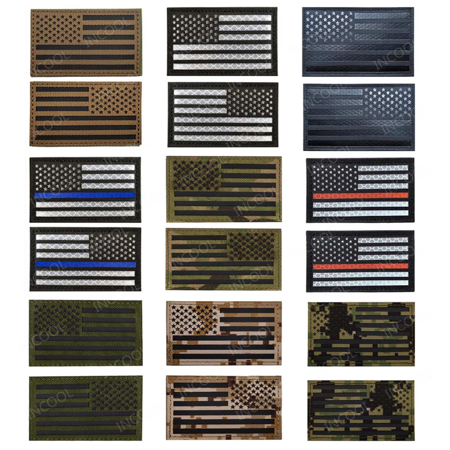 Infrared Reflective American Flag United States USA US Flags IR Patches Military Tactical Blue Line Patch Biker Fastener Badges
Infrared Reflective American Flag United States USA US Flags IR Patches Military Tactical Blue Line Patch Biker Fastener Badges