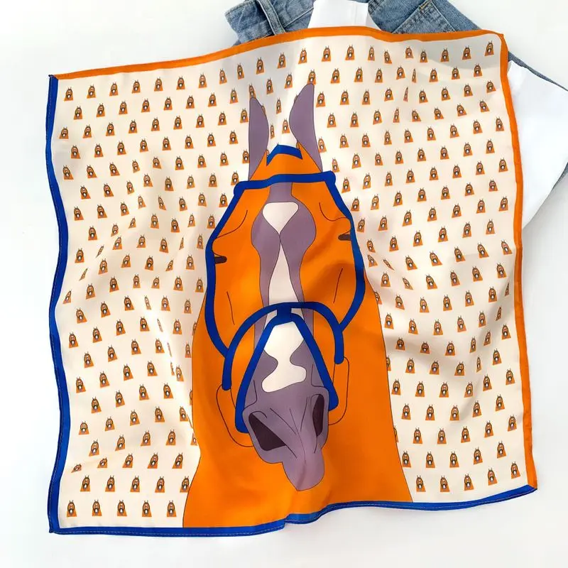 2022 Brand 100% Pure Silk Scarf Women Neck Hair Band Foulard Square Headband Fashion Print Neckerchief Scarves Hijab 53*53cm
2022 Brand 100% Pure Silk Scarf Women Neck Hair Band Foulard Square Headband Fashion Print Neckerchief Scarves Hijab 53*53cm