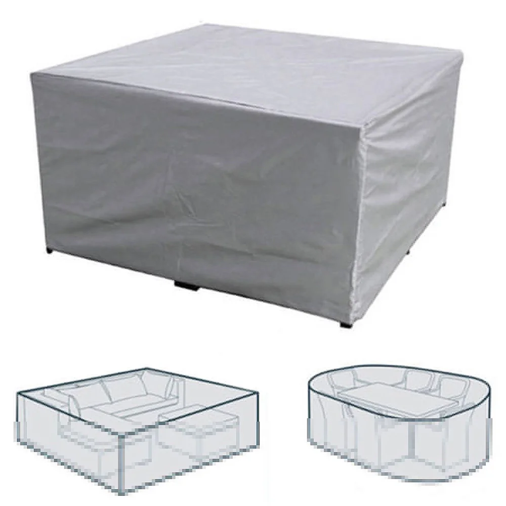 Garden Waterproof Cover Chair Table Cover Courtyard Waterproof Cover Silver Cover (242x162x100cm) 
Garden Waterproof Cover Chair Table Cover Courtyard Waterproof Cover Silver Cover (242x162x100cm)