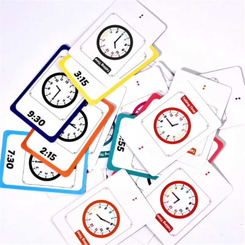 Telling Time Flash Cards Montessori Toy for Children Kids Early Preschool Learing Time Teaching Aids
Telling Time Flash Cards Montessori Toy for Children Kids Early Preschool Learing Time Teaching Aids
