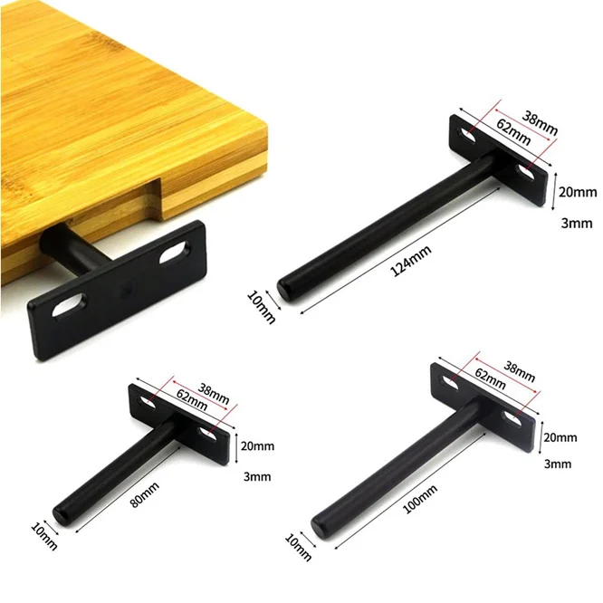 10 sets Hidden layer board care Black Invisible shelf bracket Slotted installation furniture Support Fixed on the wall furniture
10 sets Hidden layer board care Black Invisible shelf bracket Slotted installation furniture Support Fixed on the wall furniture