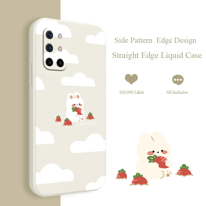 Rabbit Eating Carrot Case For Oneplus 8t 9 9pro 9r pro Square Ultra Thin Camera Lens Protection Soft Liquid Silicone Phone Cover
Rabbit Eating Carrot Case For Oneplus 8t 9 9pro 9r pro Square Ultra Thin Camera Lens Protection Soft Liquid Silicone Phone Cover