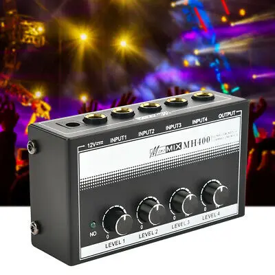 Audio Mixer Ultra Low Noise 4 Channels Professional Sound Table Mixing Console Live Recording Mixer Audio Stereo Dj Equipment
Audio Mixer Ultra Low Noise 4 Channels Professional Sound Table Mixing Console Live Recording Mixer Audio Stereo Dj Equipment