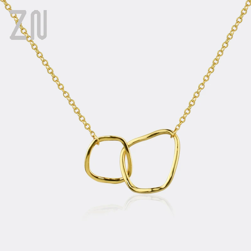 ZN Korean Ins Style Necklace Fashion Simple Jewelry Accessories Gifts Trendy Geometric Double Loop Pendant Necklaces for Women
ZN Korean Ins Style Necklace Fashion Simple Jewelry Accessories Gifts Trendy Geometric Double Loop Pendant Necklaces for Women