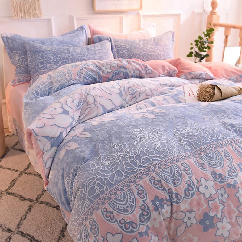2021 Promotion High Grade 3/4pcs Bedding Set King Queen Soft Short Plush Winter Thick Velvet Quilt Cover Sheet Bed Pillowcase
2021 Promotion High Grade 3/4pcs Bedding Set King Queen Soft Short Plush Winter Thick Velvet Quilt Cover Sheet Bed Pillowcase