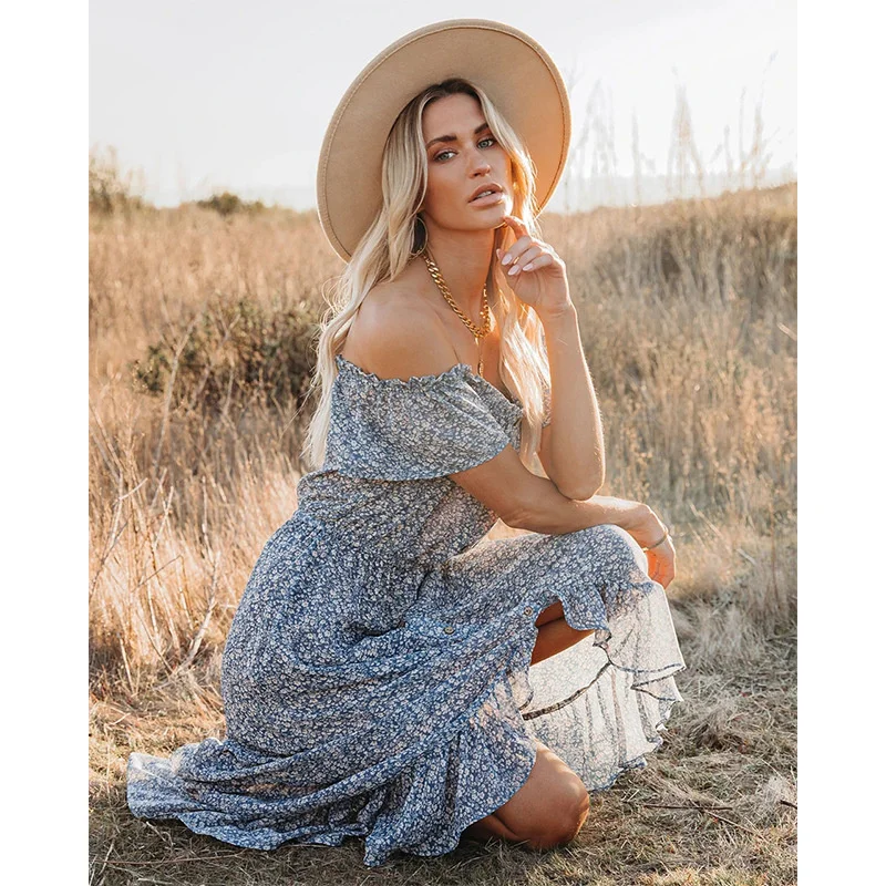 Women's 2021 New Spring and Summer Fashion Off Shoulder Short Sleeve Floral Dress
Women's 2021 New Spring and Summer Fashion Off Shoulder Short Sleeve Floral Dress