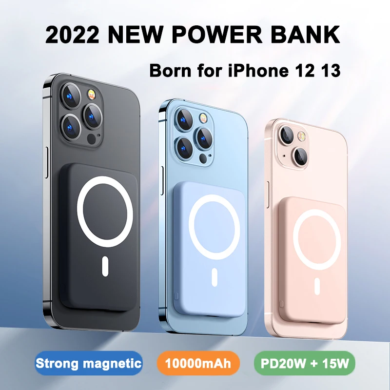 2022 NEW Magnetic Portable Wireless Power Bank 10000mAh Mobile Phones Charger For iPhone 13 12 Xiaomi External Battery Powerbank
2022 NEW Magnetic Portable Wireless Power Bank 10000mAh Mobile Phones Charger For iPhone 13 12 Xiaomi External Battery Powerbank