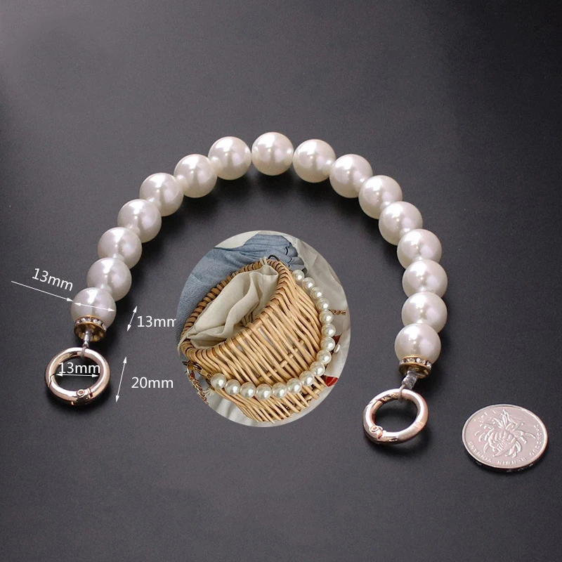 DIY Bag Big Pearl Bag Chain Accessories Handbag With Hand Short Pearl Bag Belt Underarm Bag Strap Gold And Silver Parts
DIY Bag Big Pearl Bag Chain Accessories Handbag With Hand Short Pearl Bag Belt Underarm Bag Strap Gold And Silver Parts