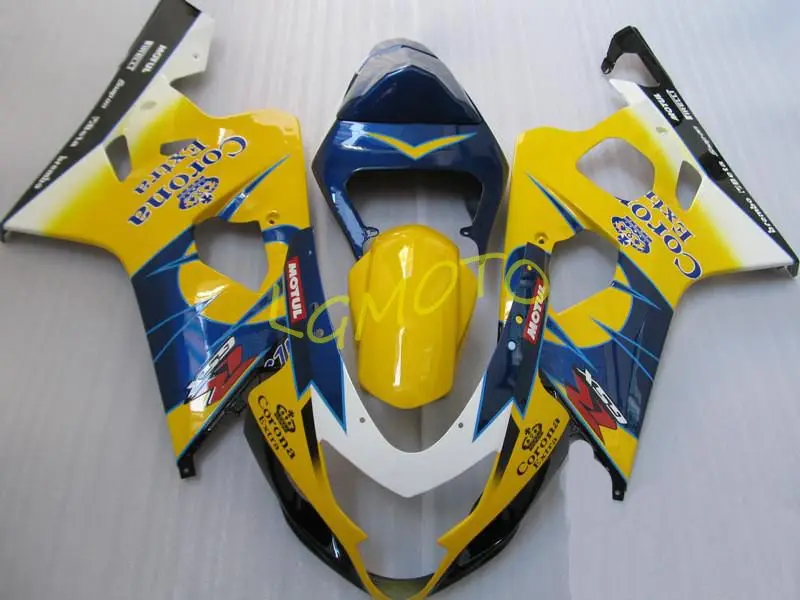Injection white yellow blue Fairing For SUZUKI GSX R600 R750 GSXR600 bodywork GSXR 600 750 04 05 GSXR750 K4 04 05 2004 2005 
Injection white yellow blue Fairing For SUZUKI GSX R600 R750 GSXR600 bodywork GSXR 600 750 04 05 GSXR750 K4 04 05 2004 2005