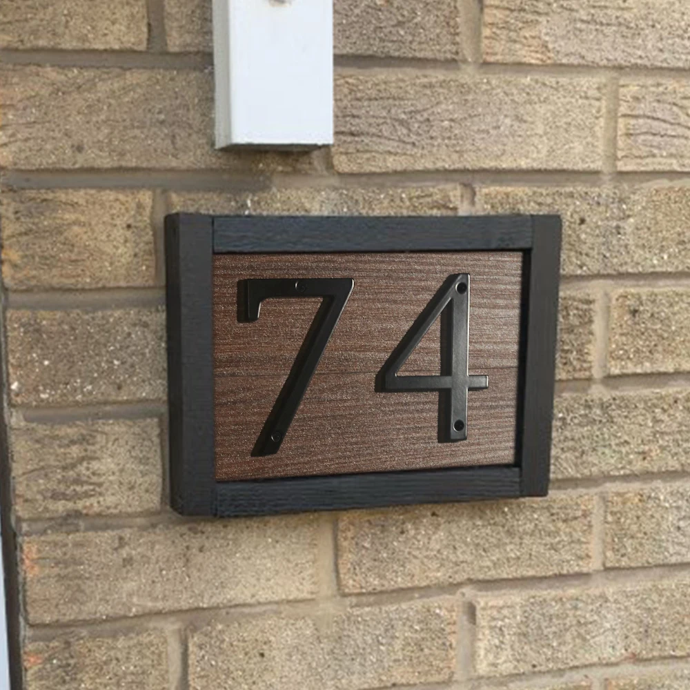 Black 4" 101mm Modern House Number for Door Address Home Number Digits Zinc Alloy Big Mailbox Address Sign #0-9
Black 4" 101mm Modern House Number for Door Address Home Number Digits Zinc Alloy Big Mailbox Address Sign #0-9
