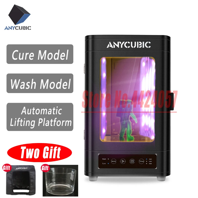 Фото Anycubic новая УФ коробка для очистки и мытья Фотон с все lcd/pla/sla 3d модель принтера