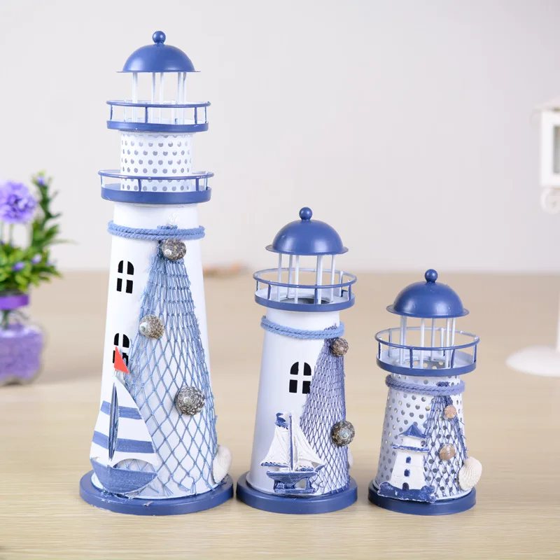Fashion Luminous Retro Sailing Lighthouse Home Decoration Iron Ornament Sculpture Metal Decoration Mediterranean Creative Gift
Fashion Luminous Retro Sailing Lighthouse Home Decoration Iron Ornament Sculpture Metal Decoration Mediterranean Creative Gift