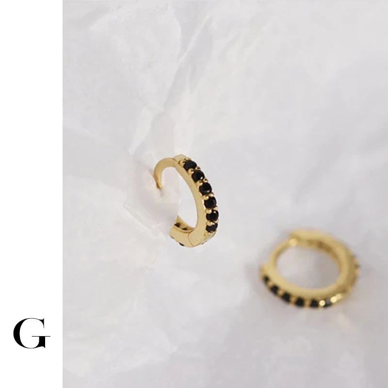 GHIDBK 7mm Tiny S925 Silver Dainty CZ Hoop Earrings Women Huggie Black Cubic Zirconia Small Hoops Minimalist Charm Ring Earring
GHIDBK 7mm Tiny S925 Silver Dainty CZ Hoop Earrings Women Huggie Black Cubic Zirconia Small Hoops Minimalist Charm Ring Earring