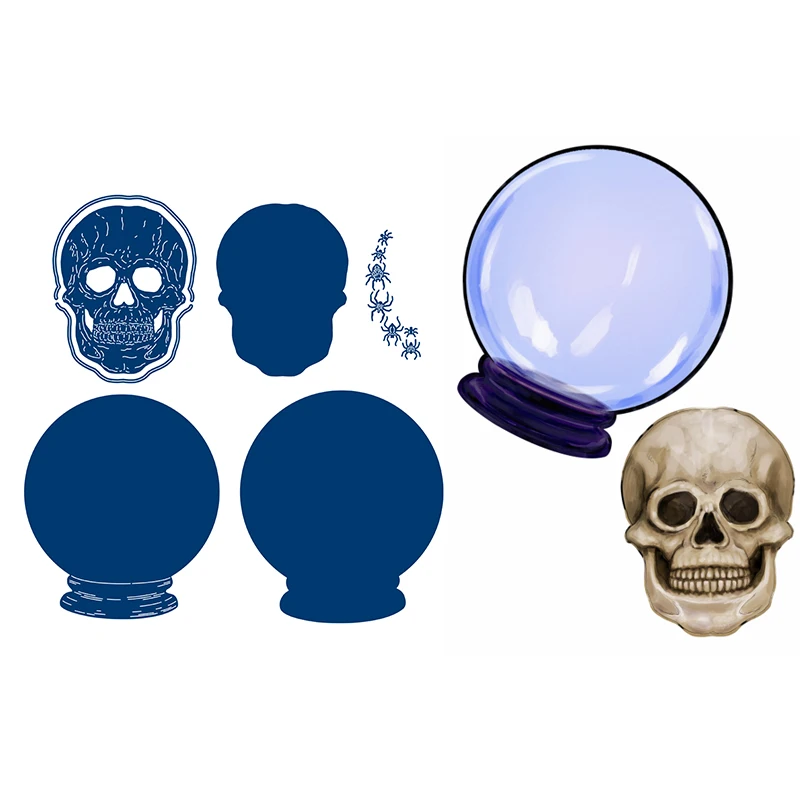 Хрустальный шар в виде черепа на Хэллоуин, Новое поступление 2021, металлические плашки, трафарет для украшения, трафарет для тиснения, открыт...
Хрустальный шар в виде черепа на Хэллоуин, Новое поступление 2021, металлические плашки, трафарет для украшения, трафарет для тиснения, открыт...