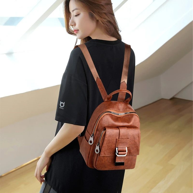 2020 Multifunction Backpack Women Leather bags Laptop women School Bag Solid Travel BackPack vintage Backpacks for teenage girls
2020 Multifunction Backpack Women Leather bags Laptop women School Bag Solid Travel BackPack vintage Backpacks for teenage girls