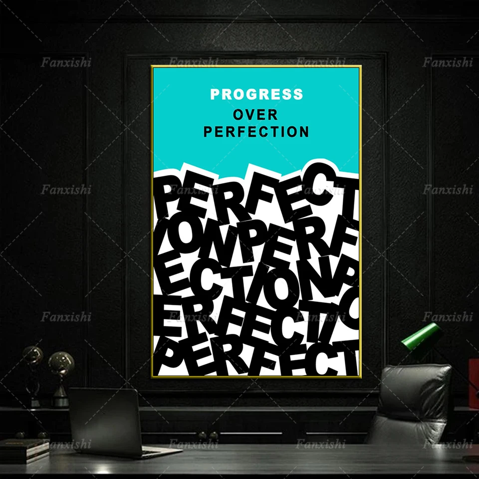 Progress Over Perfection Inspirational Painting Posters Modern Motivational Prints Art Canvas Wall Modular Pictures Office Decor
Progress Over Perfection Inspirational Painting Posters Modern Motivational Prints Art Canvas Wall Modular Pictures Office Decor
