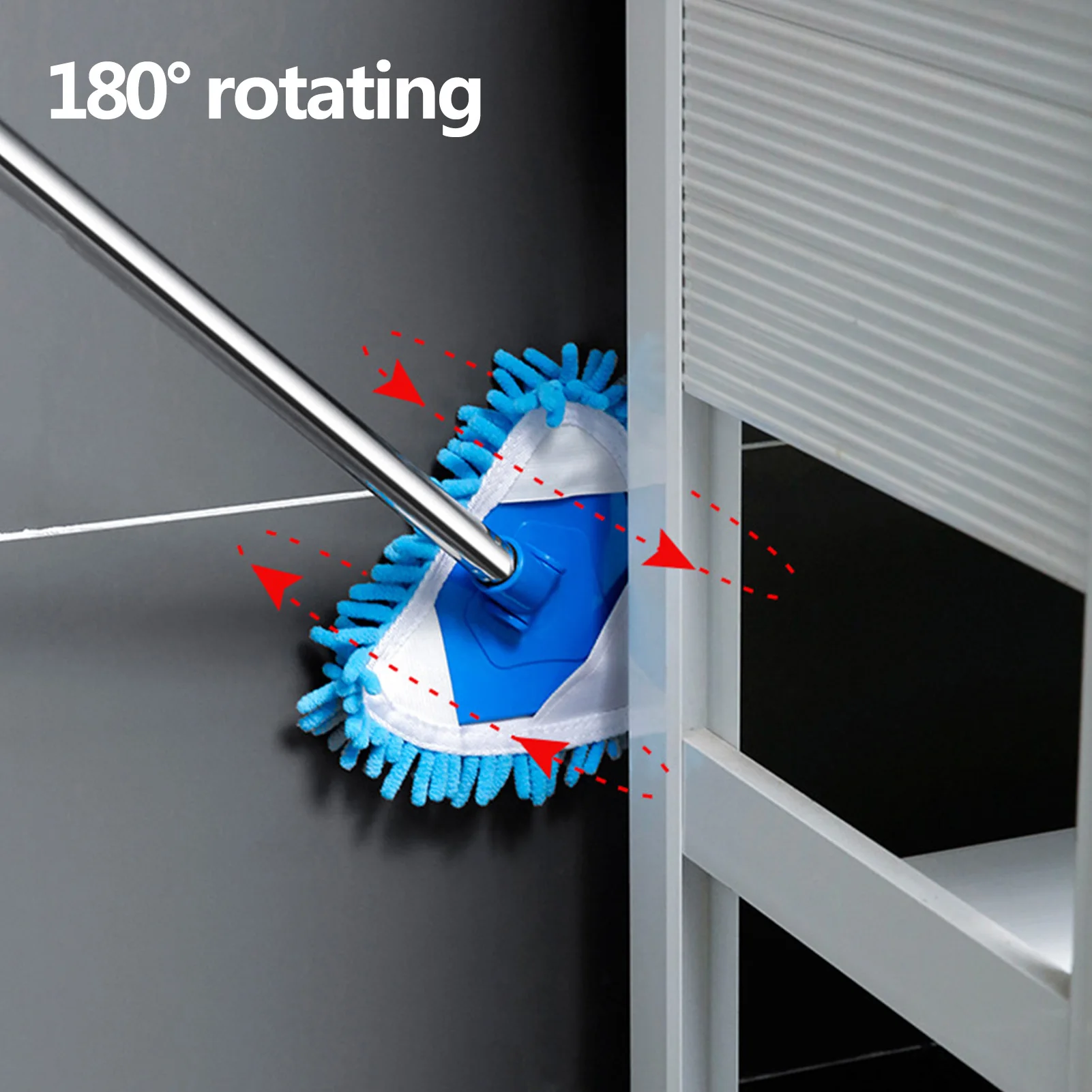 180 Rotatable Dust Mop Mini Retractable Triangle Lazy Cleaning Mop Bathroom Floor Wall Window Household Cleaning Brush Tool
180 Rotatable Dust Mop Mini Retractable Triangle Lazy Cleaning Mop Bathroom Floor Wall Window Household Cleaning Brush Tool