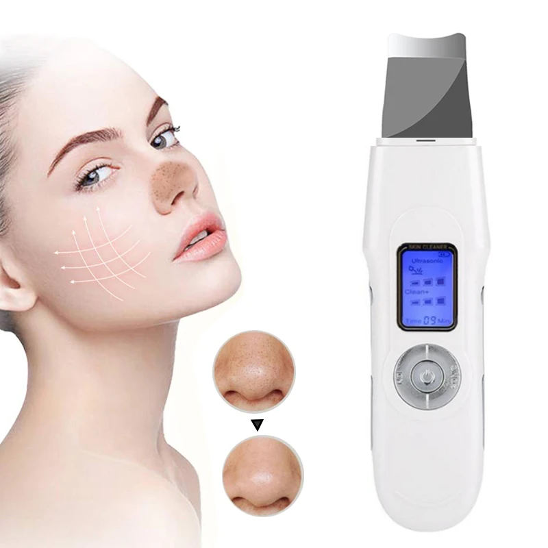 Ultrasonic Skin Scrubber Pore Cleansing Acne Blackhead Removal EMS Exfoliator Peeling Shovel Ion Skin Scraper Face Lifting
Ultrasonic Skin Scrubber Pore Cleansing Acne Blackhead Removal EMS Exfoliator Peeling Shovel Ion Skin Scraper Face Lifting