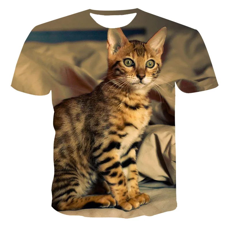 Summer 2020 Hot Sale New T-shirt European And American Style Unisex 3D Printing Cute Kitten Blouse For Men
Summer 2020 Hot Sale New T-shirt European And American Style Unisex 3D Printing Cute Kitten Blouse For Men