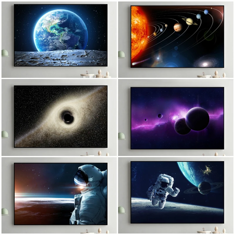Universe Earth Galaxy Stars Astronaut Planet Hole Space Posters and Prins HD Canvas Painting Wall Pictures for Living Room Decor
Universe Earth Galaxy Stars Astronaut Planet Hole Space Posters and Prins HD Canvas Painting Wall Pictures for Living Room Decor