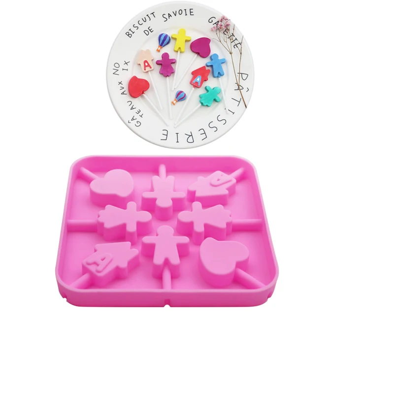 Lollipop mold silicone candy Moulds chocolate mold making lollipop cake decoration form round biscuit pastry kitchen baking tool
Lollipop mold silicone candy Moulds chocolate mold making lollipop cake decoration form round biscuit pastry kitchen baking tool