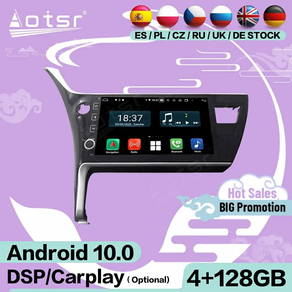 4+128G Carplay Screen Multimedia Stereo Android Player For Toyota Corolla 2016 2017 2018 GPS Navi Audio Radio Receiver Head Unit
4+128G Carplay Screen Multimedia Stereo Android Player For Toyota Corolla 2016 2017 2018 GPS Navi Audio Radio Receiver Head Unit