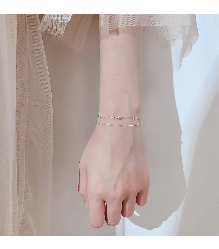S925 3Pcs/Lot Double Layer Bracelet Simple Cold Wind Ins Niche Design Sense Bracelets
S925 3Pcs/Lot Double Layer Bracelet Simple Cold Wind Ins Niche Design Sense Bracelets