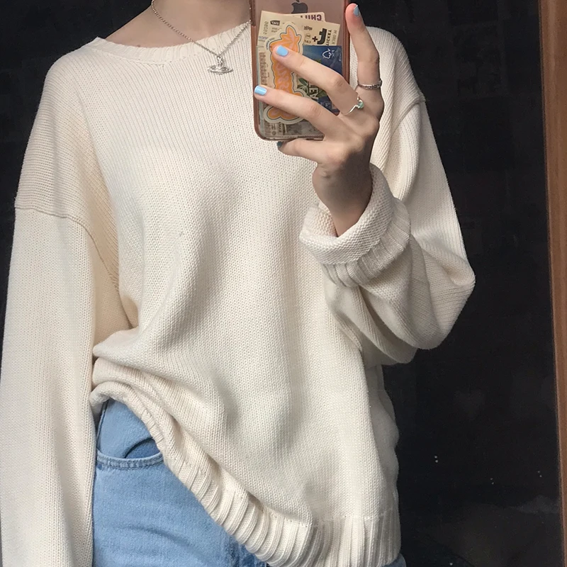 Y2K Casual Basic Knitted Pullovers Aesthetic Retro Kawaii Preppy Style Loose Sweater Chic Christmas Vintage Knitwear Clothes
Y2K Casual Basic Knitted Pullovers Aesthetic Retro Kawaii Preppy Style Loose Sweater Chic Christmas Vintage Knitwear Clothes