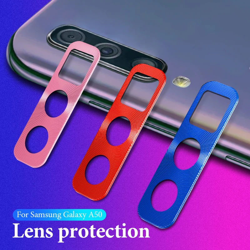 Защитное кольцо для объектива камеры Samsung Galaxy A50 A30 A 50 30 A505 покрытие из алюминия