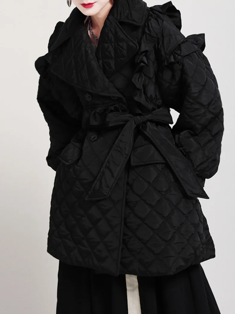 Cotton Clothes Women 2021 New Retro Wood Ears Loose Mid-length Double-breasted Women's Lace-up Cotton-padded Clothes Parka
Cotton Clothes Women 2021 New Retro Wood Ears Loose Mid-length Double-breasted Women's Lace-up Cotton-padded Clothes Parka