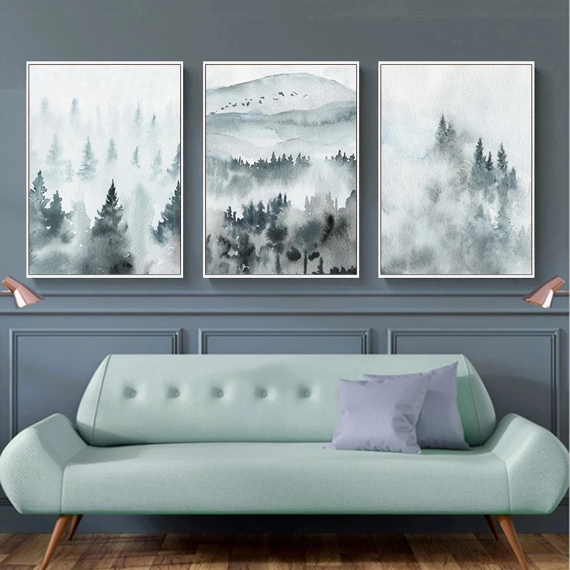 Scandinavian Poster Forest Landscape Canvas Painting Wall Art Mountain Nordic Style Abstract Print Modern Living Room Pictures
Scandinavian Poster Forest Landscape Canvas Painting Wall Art Mountain Nordic Style Abstract Print Modern Living Room Pictures