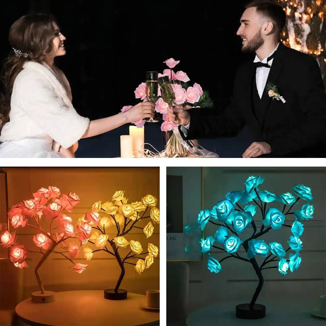 USB Night Lights LED Rose Flower Tree Table Lamp Christmas Gift For Kids Room Rose Flower Lighting Home Decoration Holiday Gif
USB Night Lights LED Rose Flower Tree Table Lamp Christmas Gift For Kids Room Rose Flower Lighting Home Decoration Holiday Gif
