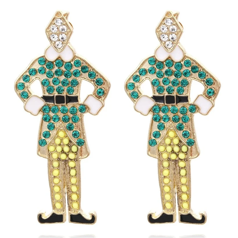 Personality Cartoon Character Clown Earrings for Woman Exaggerated Nutcracker Colored Soldier Earrings
Personality Cartoon Character Clown Earrings for Woman Exaggerated Nutcracker Colored Soldier Earrings