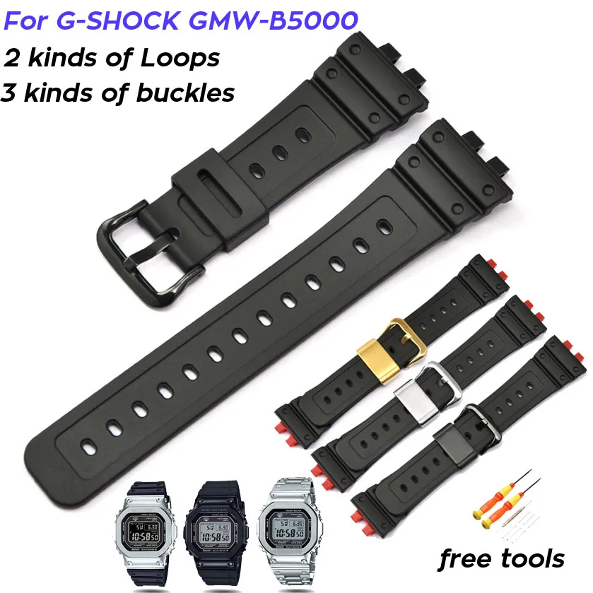 Резинка для объектива с оптическими зумом Casio G SHOCK GMW B5000 GMWB5000 смолой часы ремешок w