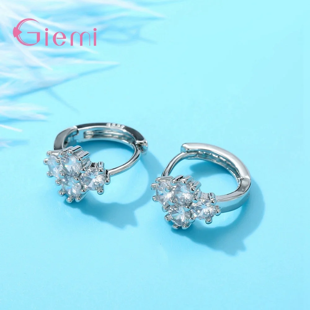 New Arrival Sterling Silver Hoop Earrings for Women Girls Engagement Gift Clear Cubic Zircons Fashion Jewelry
New Arrival Sterling Silver Hoop Earrings for Women Girls Engagement Gift Clear Cubic Zircons Fashion Jewelry