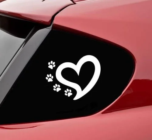 Виниловая наклейка в виде сердца с 4 лапами
Виниловая наклейка в виде сердца с 4 лапами