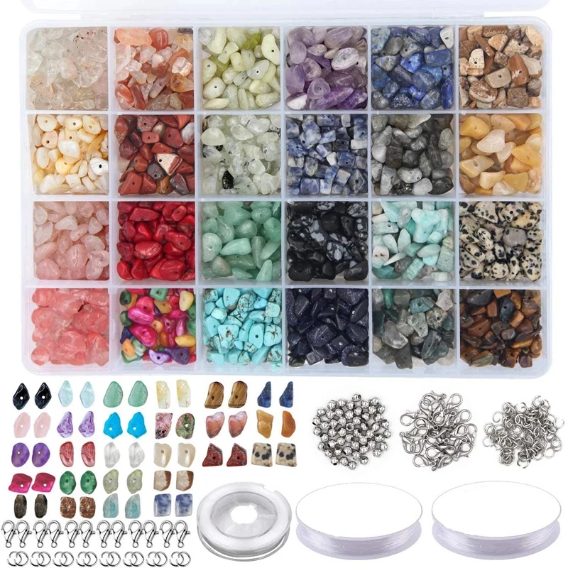 1323pcs Irregular Crystal Chip Beads Stones Kit With Lobster Clasps Jump Rings Crystal Chip Beads DIY Stone Jewelry Decoration
1323pcs Irregular Crystal Chip Beads Stones Kit With Lobster Clasps Jump Rings Crystal Chip Beads DIY Stone Jewelry Decoration