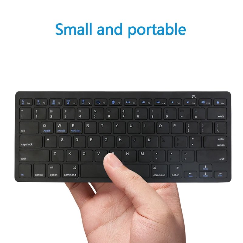 Ultra-Slim Bluetooth Wireless Keyboard For Iphone Ipad Android Tablet Win PC Phone And Other Bluetooth Enabled Device
Ultra-Slim Bluetooth Wireless Keyboard For Iphone Ipad Android Tablet Win PC Phone And Other Bluetooth Enabled Device