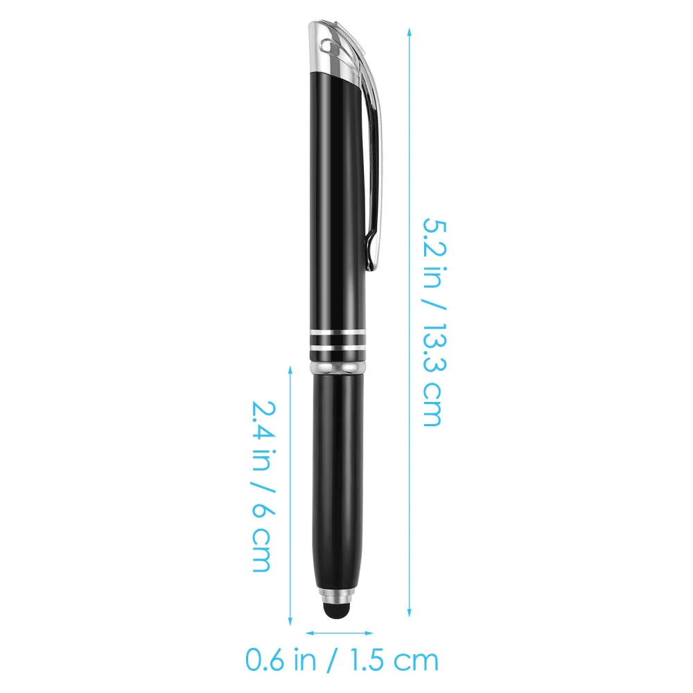Toyvian 2pcs Creative LED Ballpoint Pen Prcatical Metal Writing Pen Glowing Stationery Supplies for Office School (Black)
Toyvian 2pcs Creative LED Ballpoint Pen Prcatical Metal Writing Pen Glowing Stationery Supplies for Office School (Black)