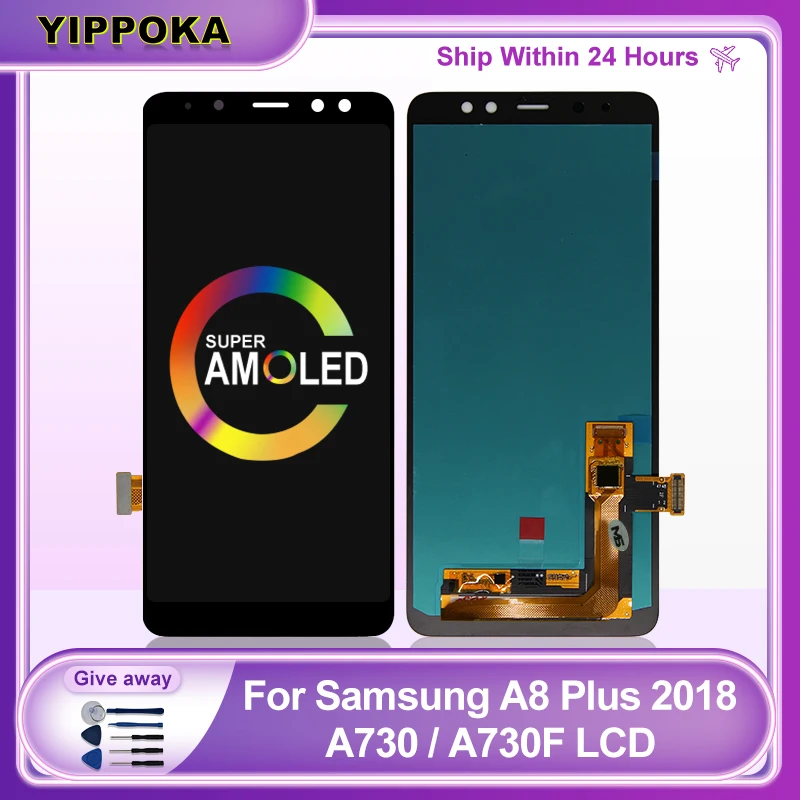 Super AMOLED For SAMSUNG Galaxy A8 Plus 2018 A730 LCD Display Touch Screen Digitizer For Samsung A8+ 2018 A730F Replacement Part
Super AMOLED For SAMSUNG Galaxy A8 Plus 2018 A730 LCD Display Touch Screen Digitizer For Samsung A8+ 2018 A730F Replacement Part