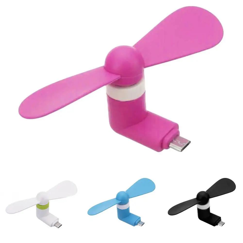 1W Summer Mini Portable Mute OTG Micro USB Mobile Phone Air Cooling Fan for Android Eco-friendly TPE Accessories Direct Plug | Мобильные