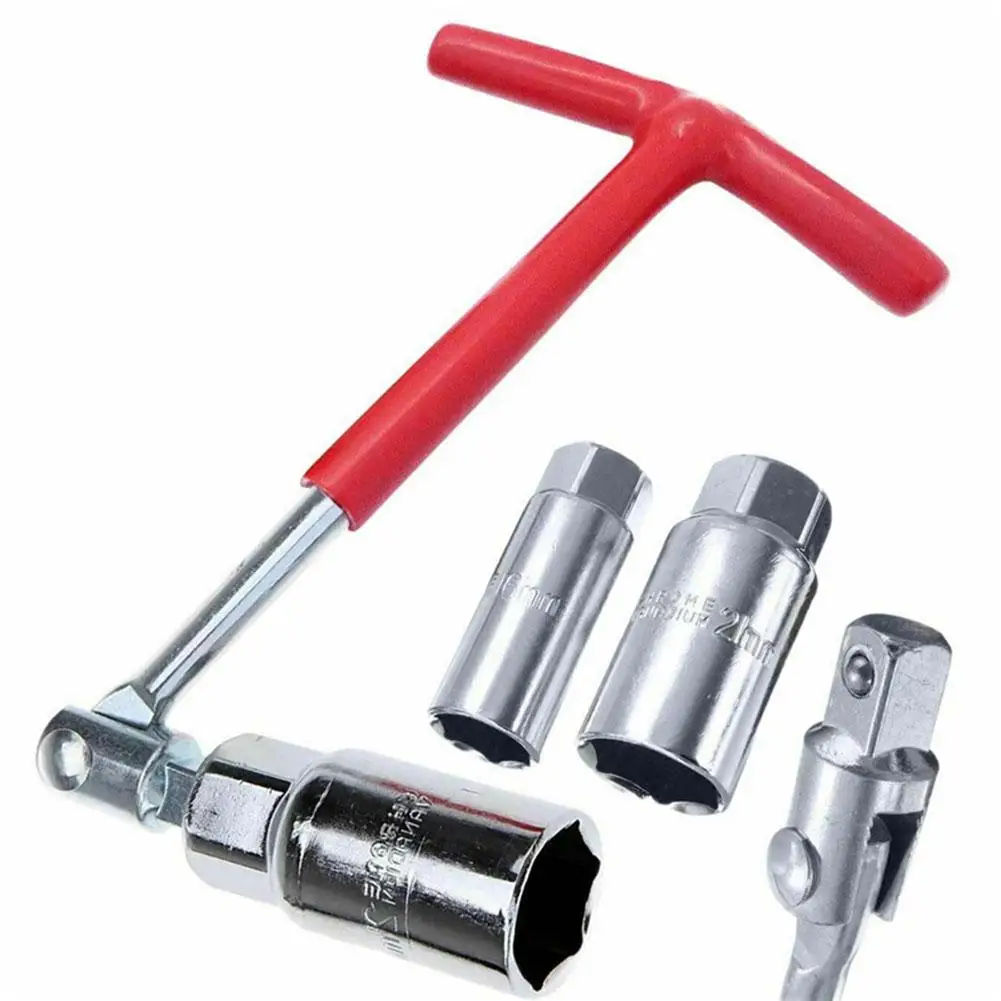 Dual Use Spark Plug Universal Wrench Spark Plug Removal Tool With Coated Grip T-Handle 16mm Spark Plug Removal Tool 21mm T-Bar
Dual Use Spark Plug Universal Wrench Spark Plug Removal Tool With Coated Grip T-Handle 16mm Spark Plug Removal Tool 21mm T-Bar