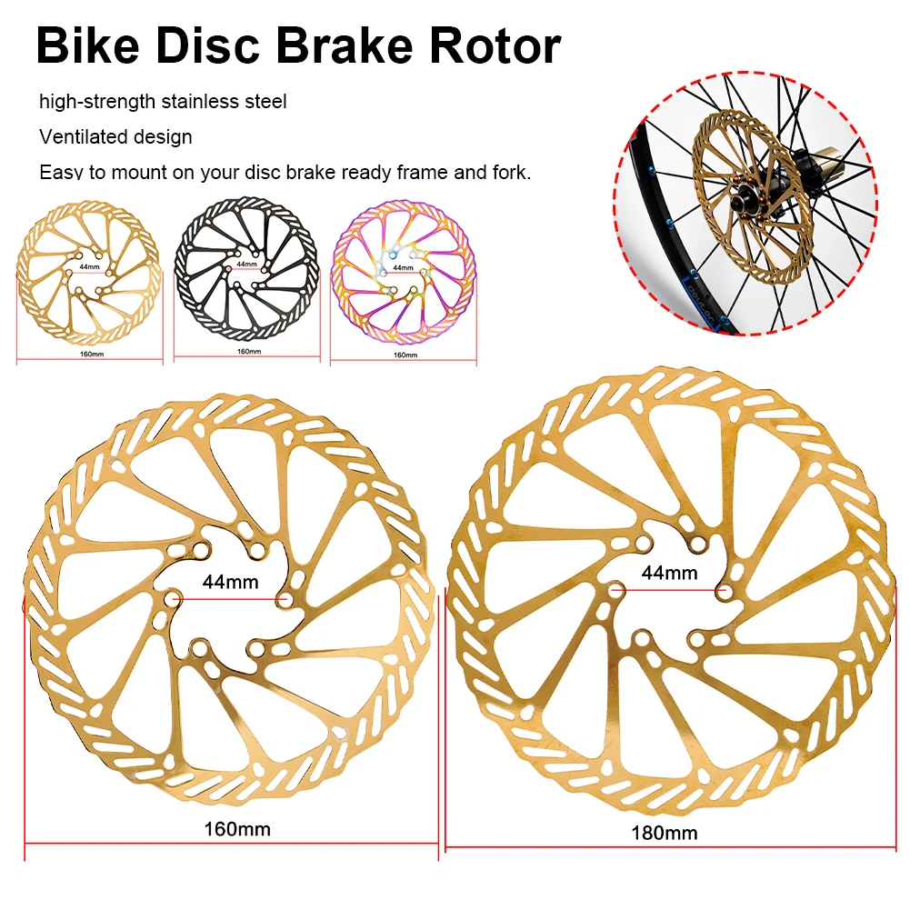 Ultralight Bike Disc Brake Rotor 160/180mm 6 Bolts Stainless Steel Bicycle Hydraulic Disc Pad Floating Rotor Bicycle Accessories
Ultralight Bike Disc Brake Rotor 160/180mm 6 Bolts Stainless Steel Bicycle Hydraulic Disc Pad Floating Rotor Bicycle Accessories