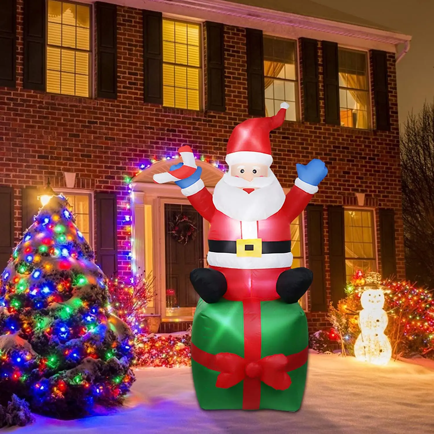 Christmas Lighted Inflatable Santa Claus Giant LED Light Toy Decorations DollsModel YardProp For Xmas Household PartiesOrnaments
Christmas Lighted Inflatable Santa Claus Giant LED Light Toy Decorations DollsModel YardProp For Xmas Household PartiesOrnaments