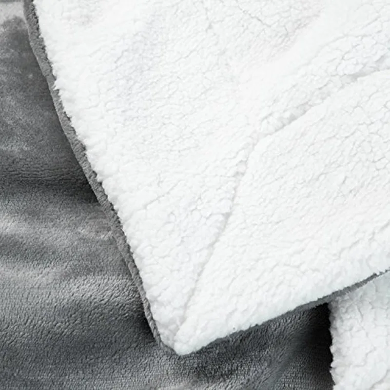 Winter Cashmere Blanket Solid Color Warm Flannel Blankets Fleece and Throws Soft Sofa Bed Cover 130x160cm | Дом и сад