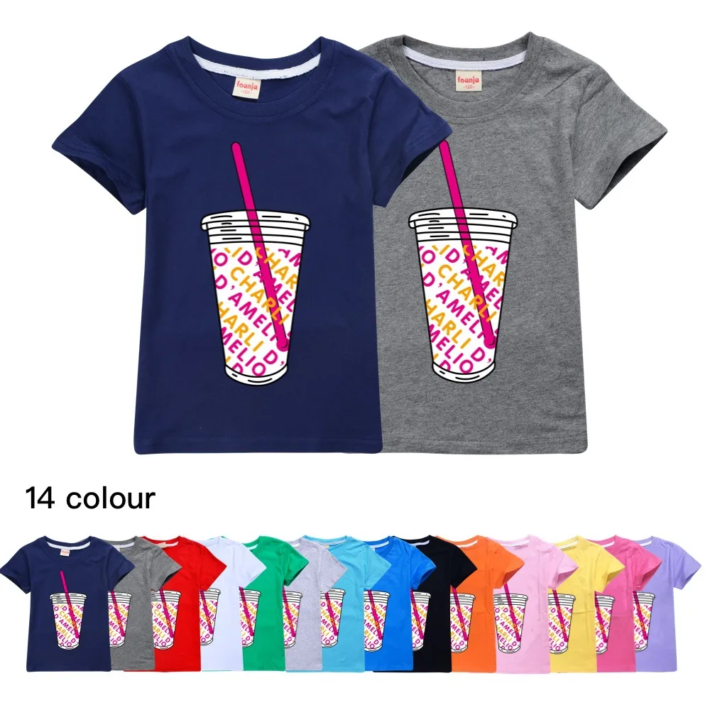 Детская футболка с изображением мороженого кофе одежда для дома девочек и
